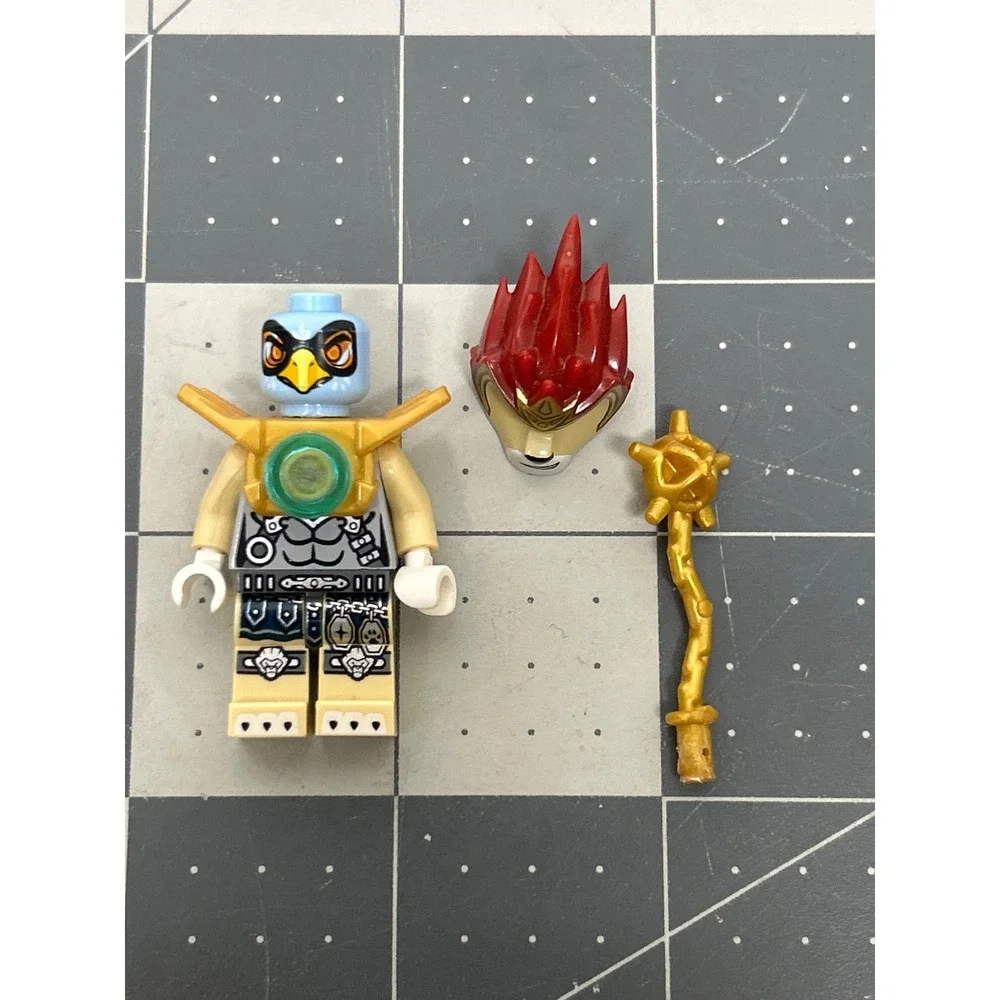 LEGO Legends of Chima Equila Ewar Minifigure Eagle loc103 Staff Armor Helmet